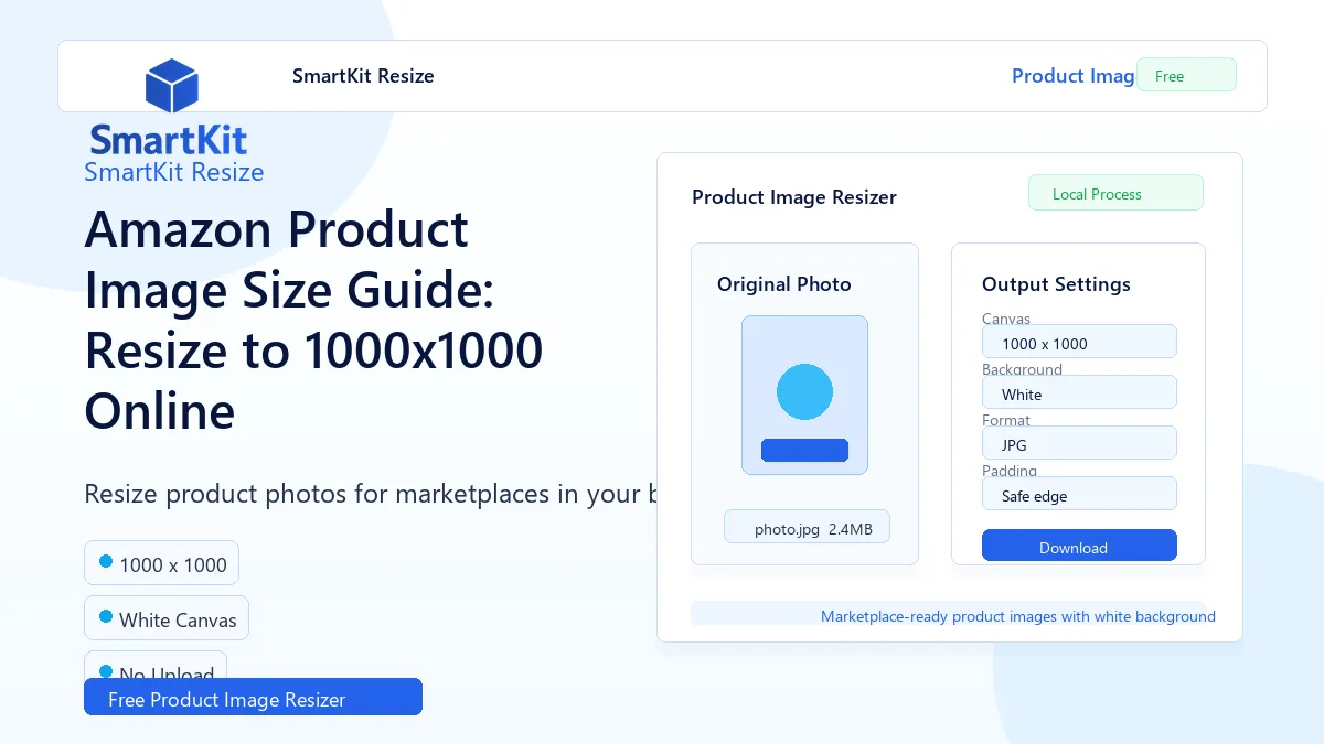 Amazon Product Image Size Guide: Resize to 1000x1000 Online