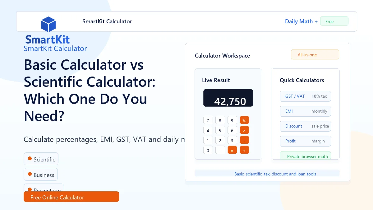 Basic Calculator vs Scientific Calculator: Which One Do You Need?