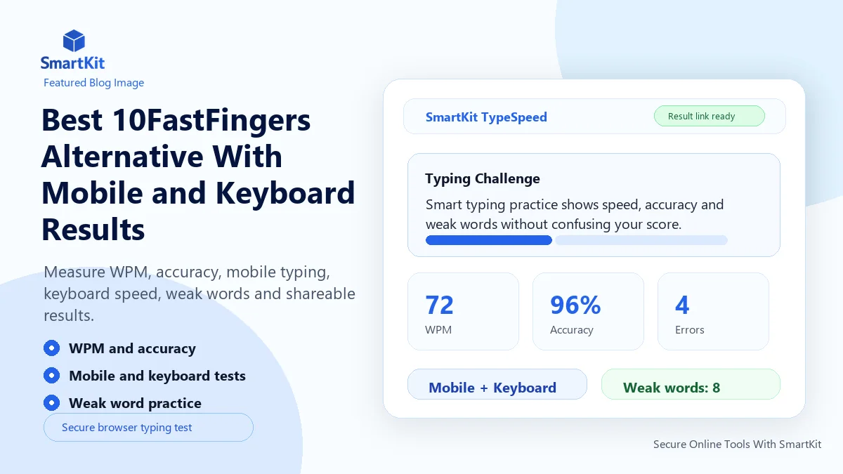 Best 10FastFingers Alternative With Mobile and Keyboard Results