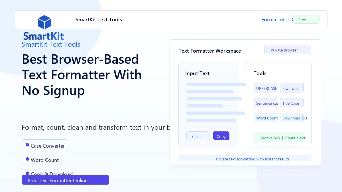 Best Browser-Based Text Formatter With No Signup