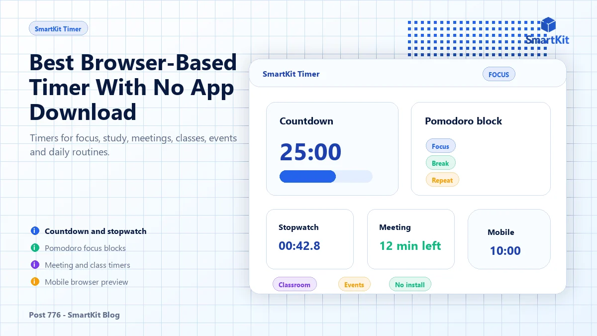 Best Browser-Based Timer With No App Download
