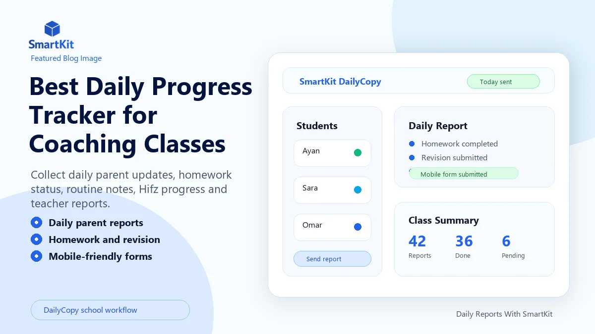 Best Daily Progress Tracker for Coaching Classes