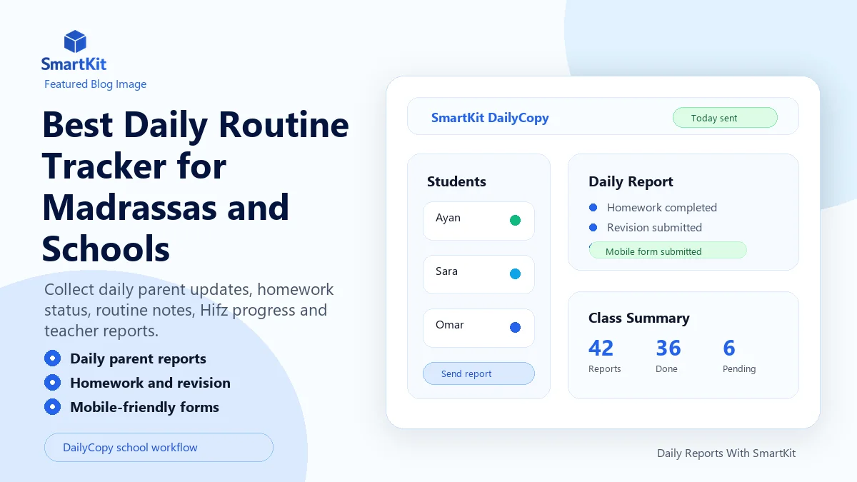 Best Daily Routine Tracker for Madrassas and Schools