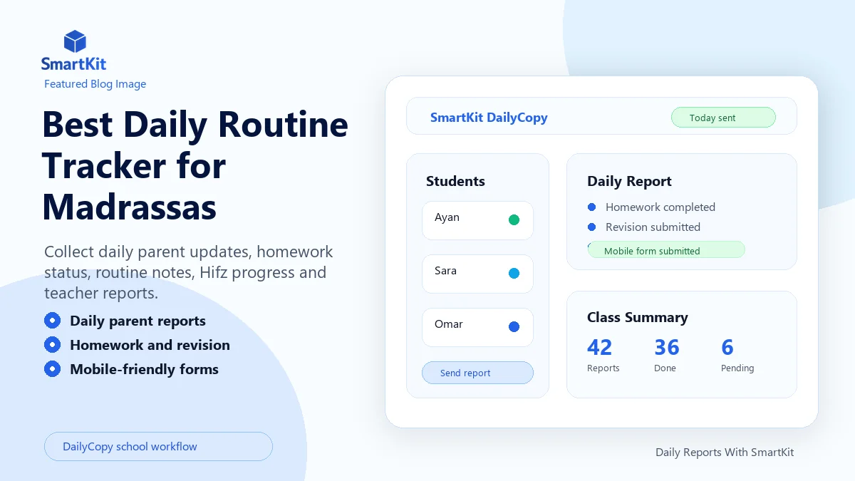 Best Daily Routine Tracker for Madrassas