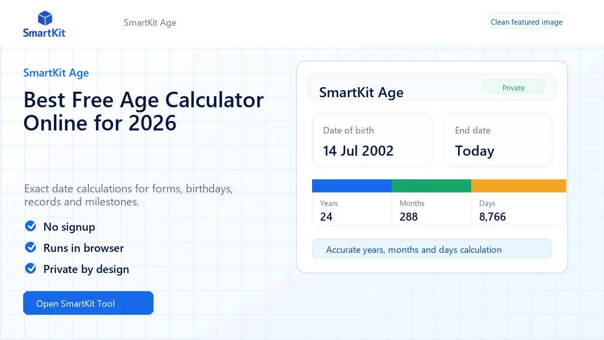 Best Free Age Calculator Online for 2026