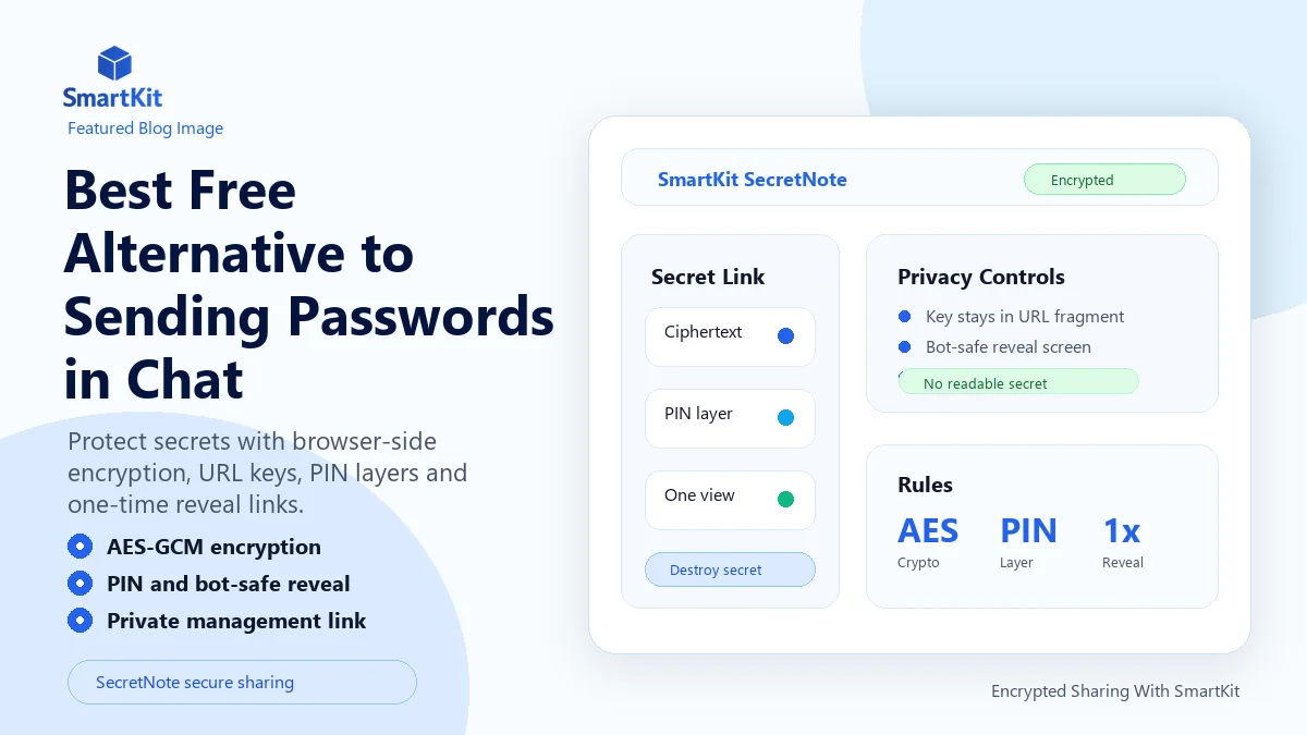Best Free Alternative to Sending Passwords in Chat