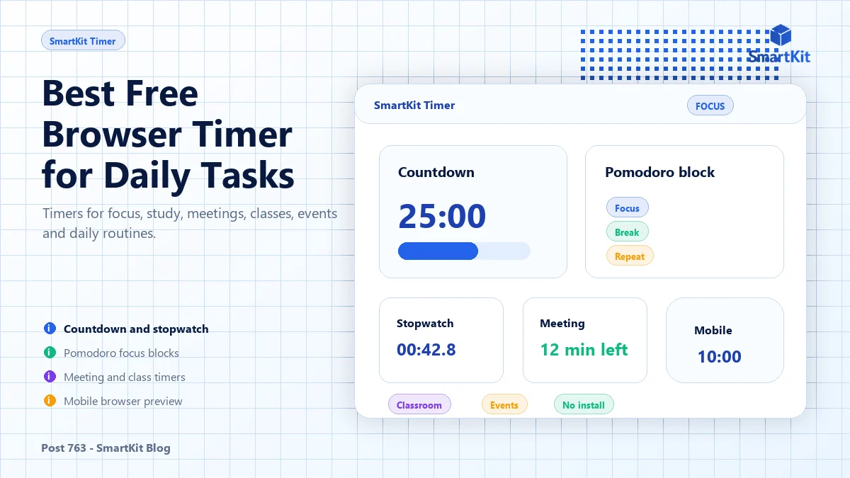 Best Free Browser Timer for Daily Tasks