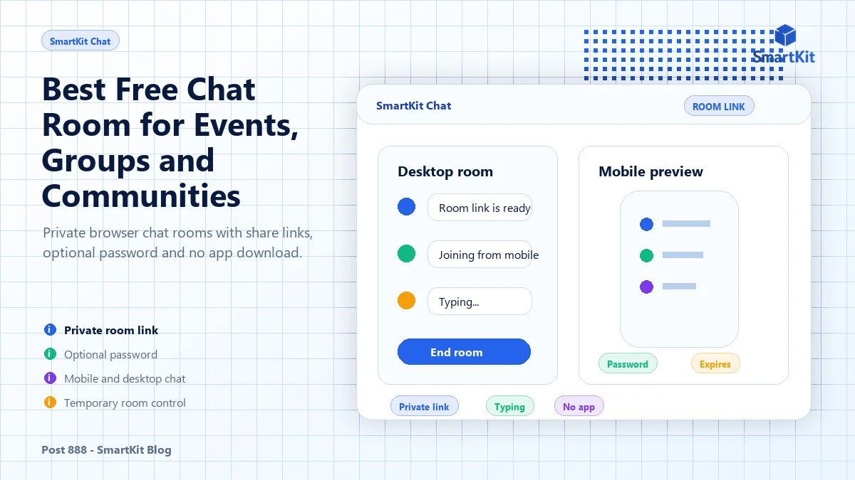 Best Free Chat Room for Events, Groups and Communities