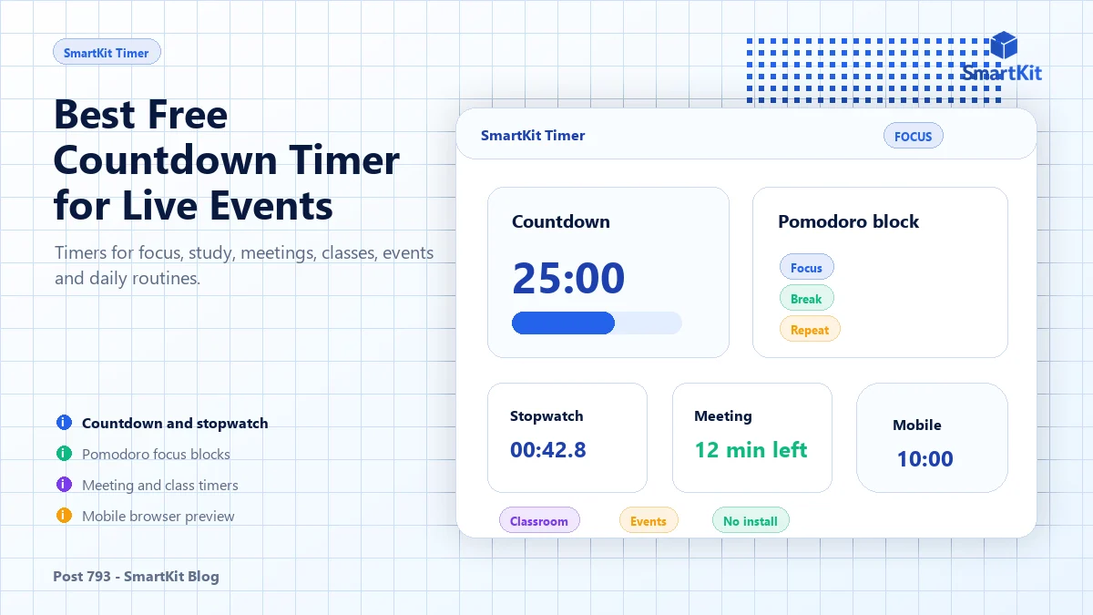 Best Free Countdown Timer for Live Events
