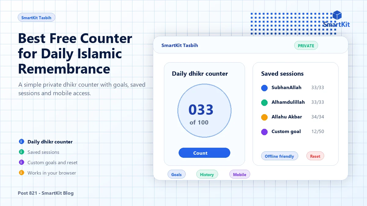 Best Free Counter for Daily Islamic Remembrance