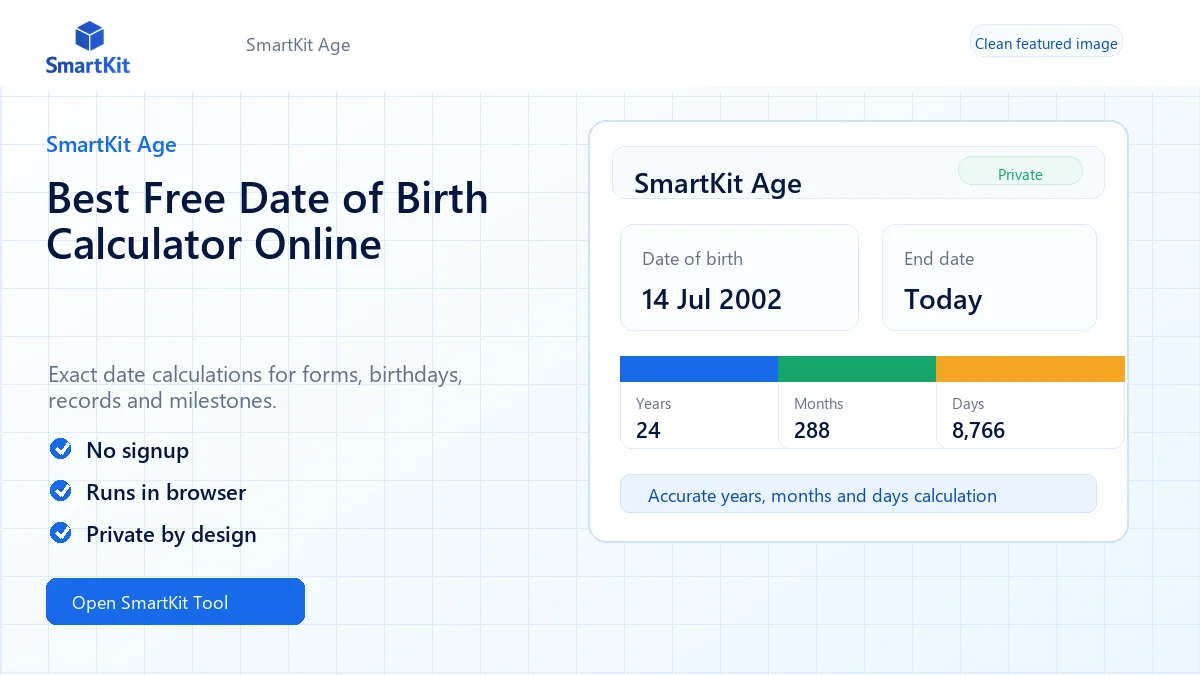 Best Free Date of Birth Calculator Online