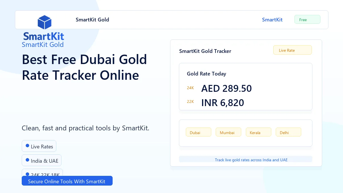 Best Free Dubai Gold Rate Tracker Online