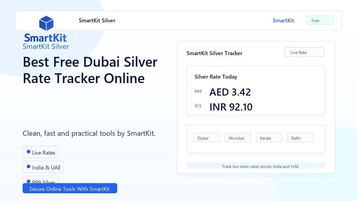 Best Free Dubai Silver Rate Tracker Online