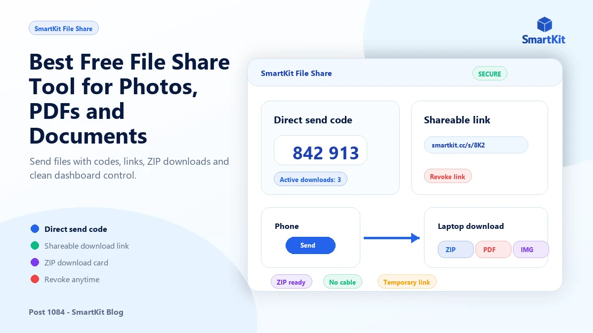 Best Free File Share Tool for Photos, PDFs and Documents