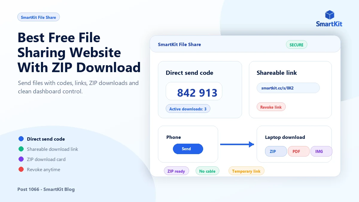 Best Free File Sharing Website With ZIP Download