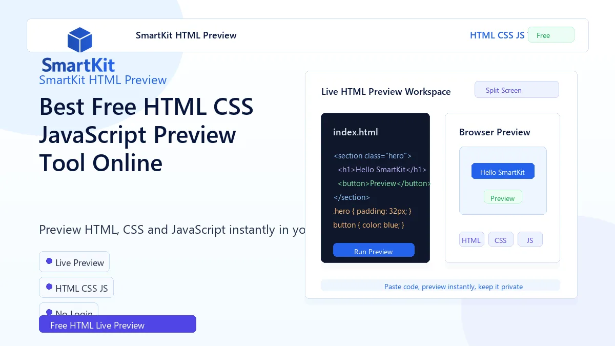 Best Free HTML CSS JavaScript Preview Tool Online