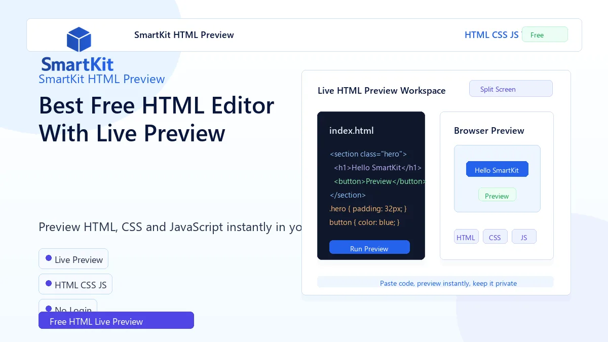 Best Free HTML Editor With Live Preview
