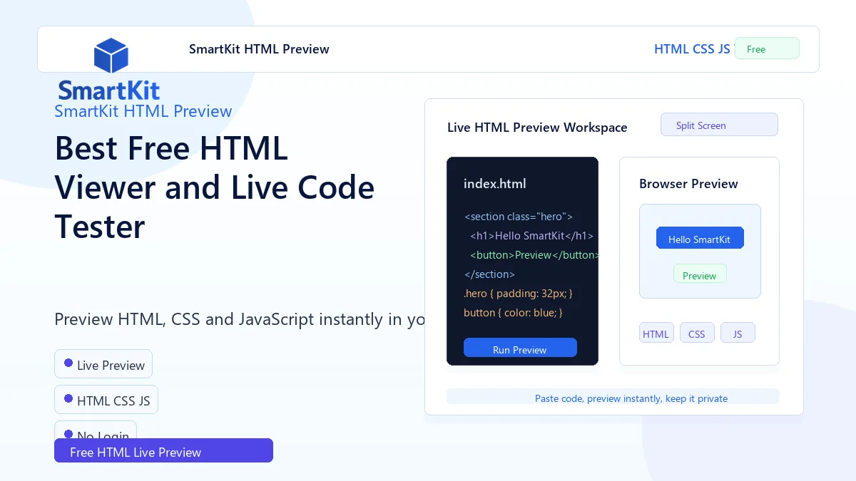 Best Free HTML Viewer and Live Code Tester
