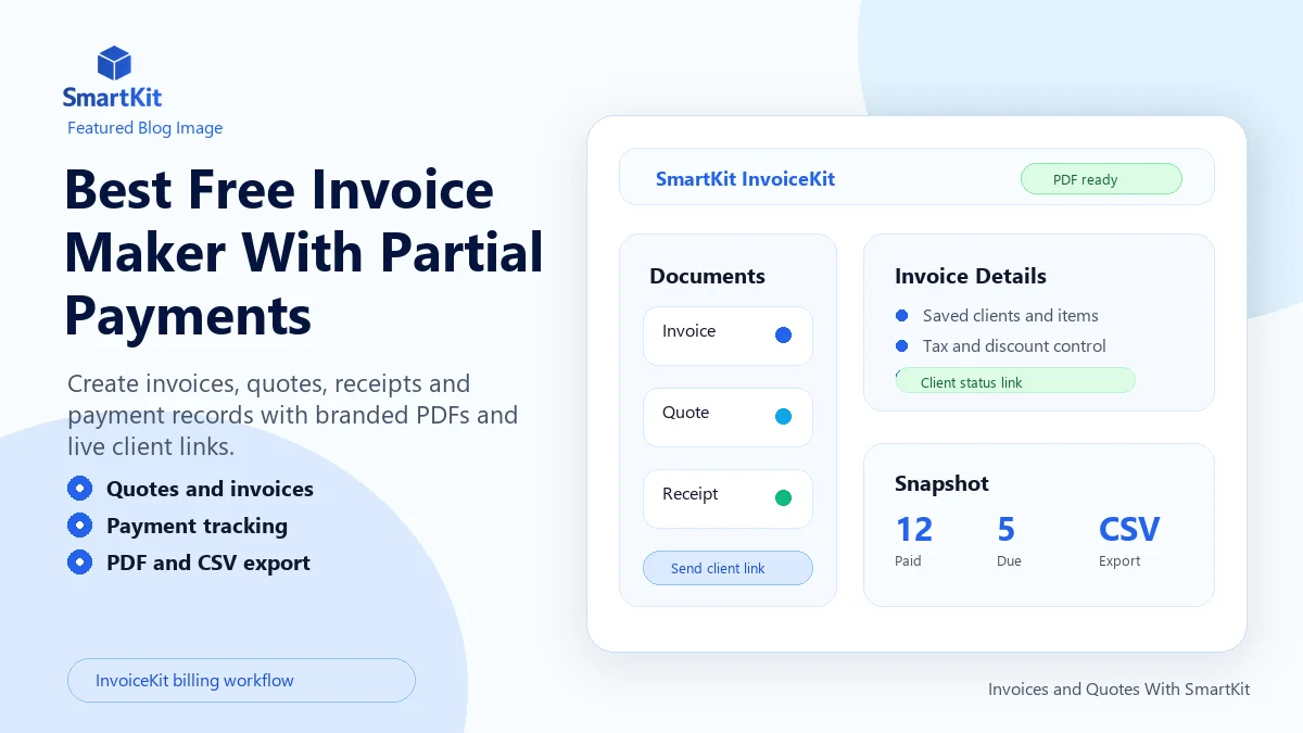Best Free Invoice Maker With Partial Payments