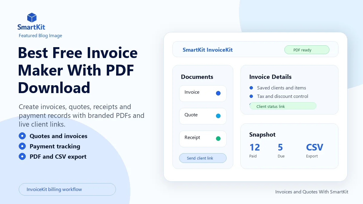 Best Free Invoice Maker With PDF Download