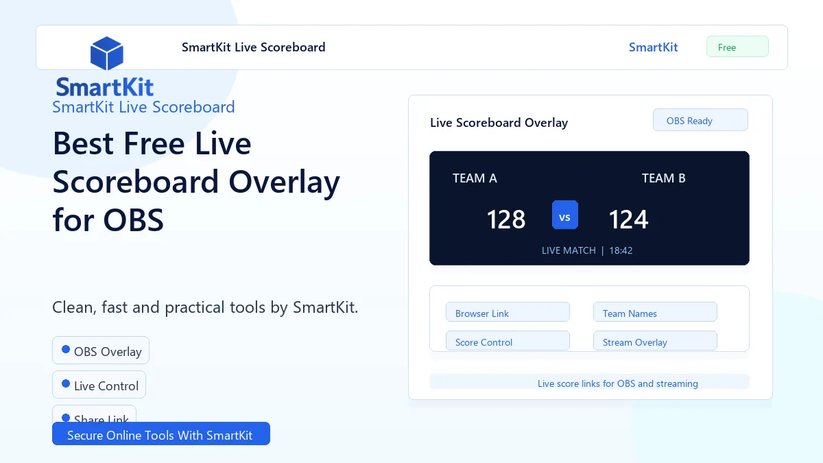 Best Free Live Scoreboard Overlay for OBS