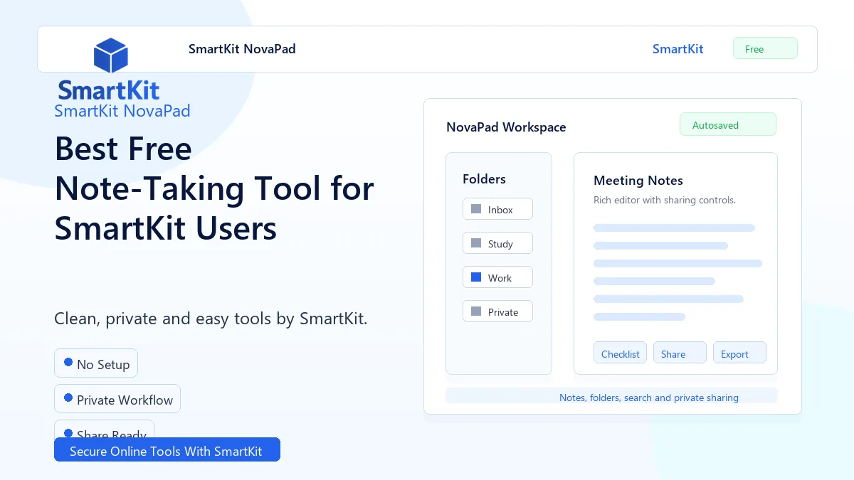 Best Free Note-Taking Tool for SmartKit Users