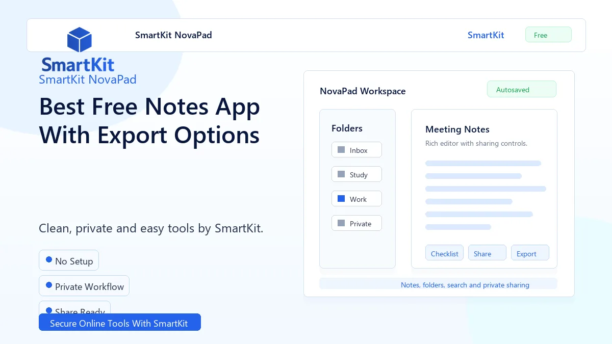 Best Free Notes App With Export Options