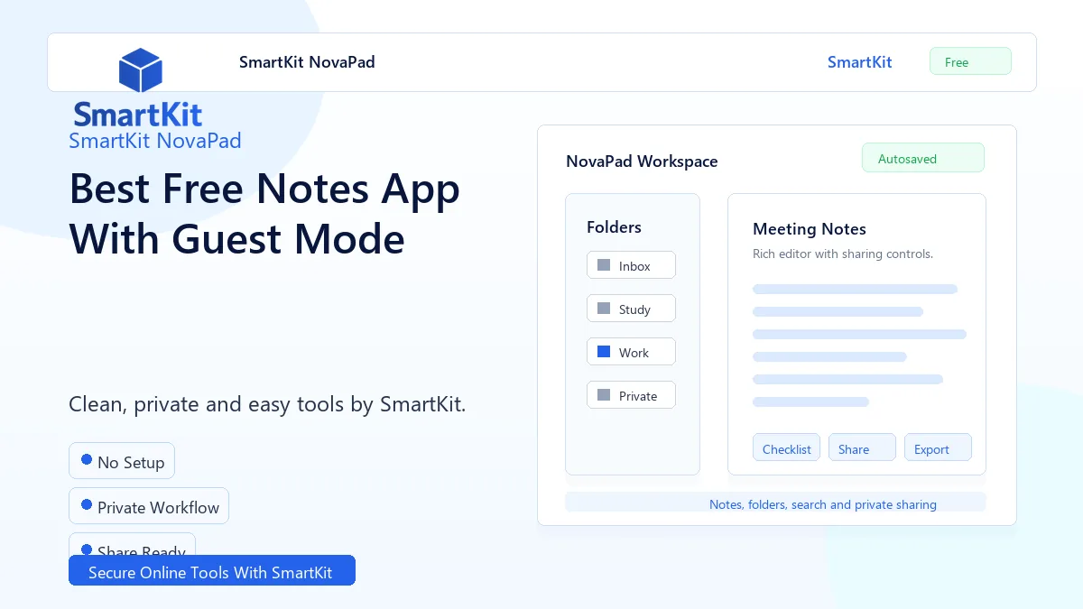 Best Free Notes App With Guest Mode
