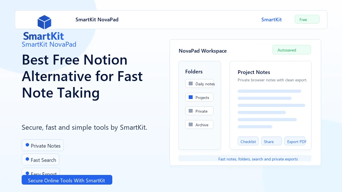 Best Free Notion Alternative for Fast Note Taking