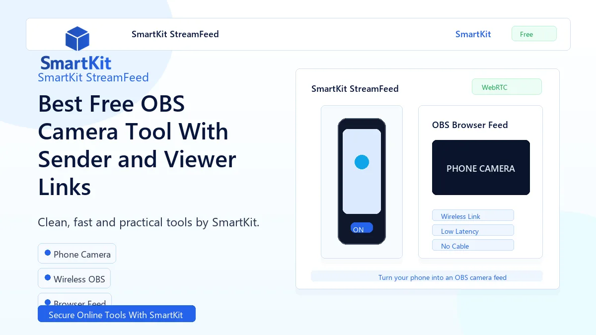 Best Free OBS Camera Tool With Sender and Viewer Links