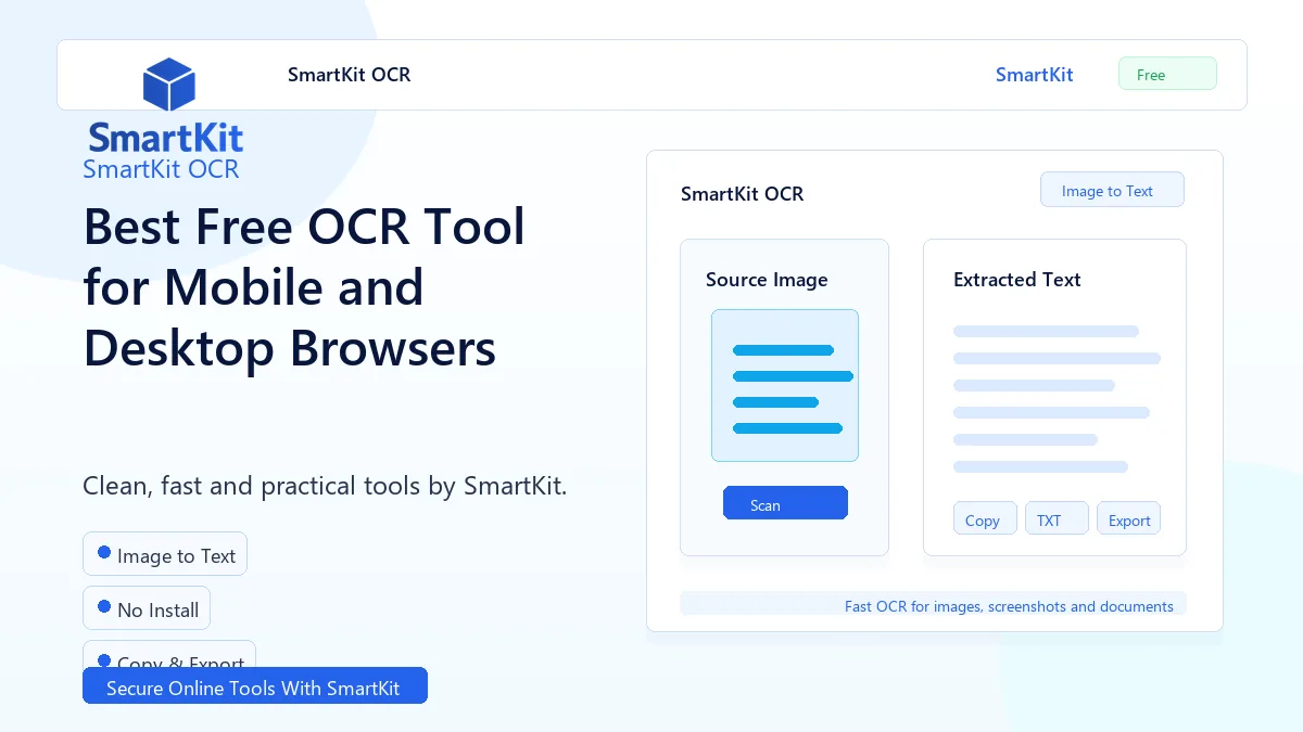 Best Free OCR Tool for Mobile and Desktop Browsers