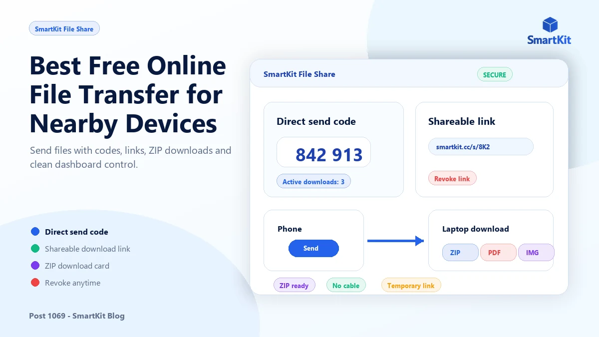 Best Free Online File Transfer for Nearby Devices