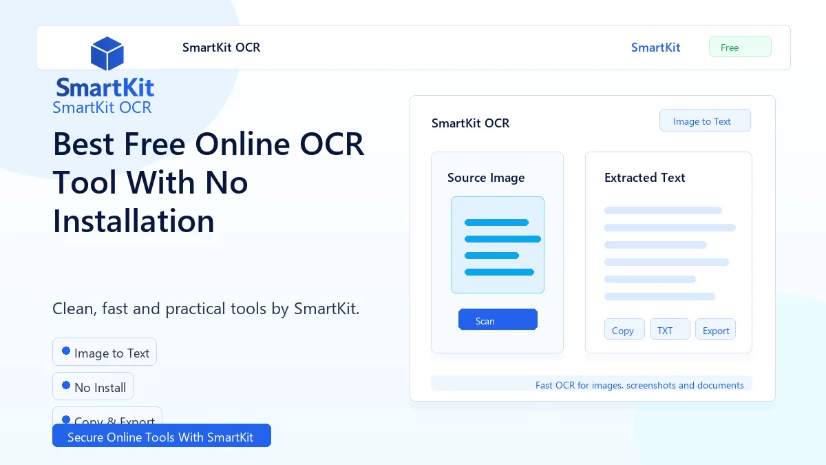 Best Free Online OCR Tool With No Installation
