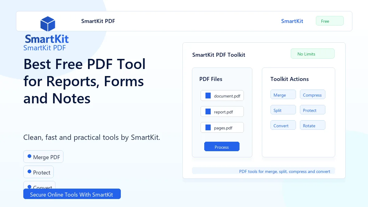 Best Free PDF Tool for Reports, Forms and Notes