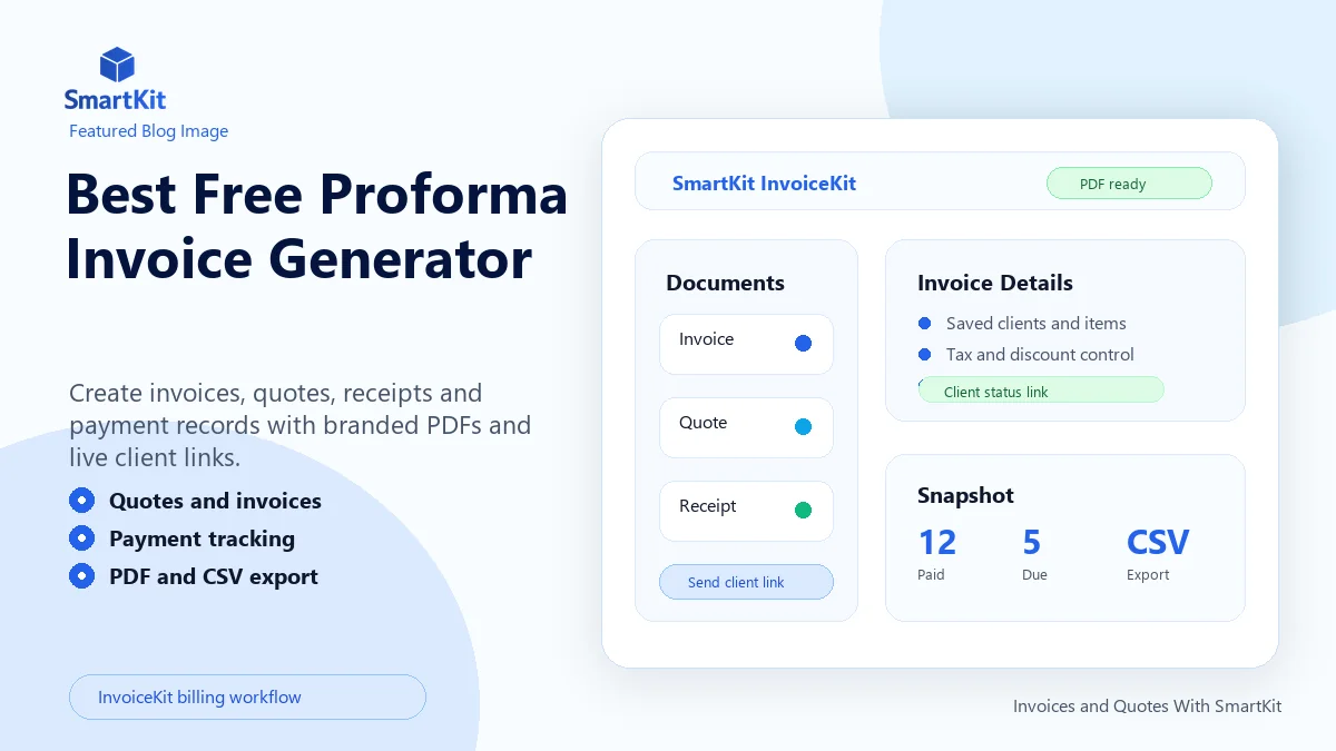 Best Free Proforma Invoice Generator