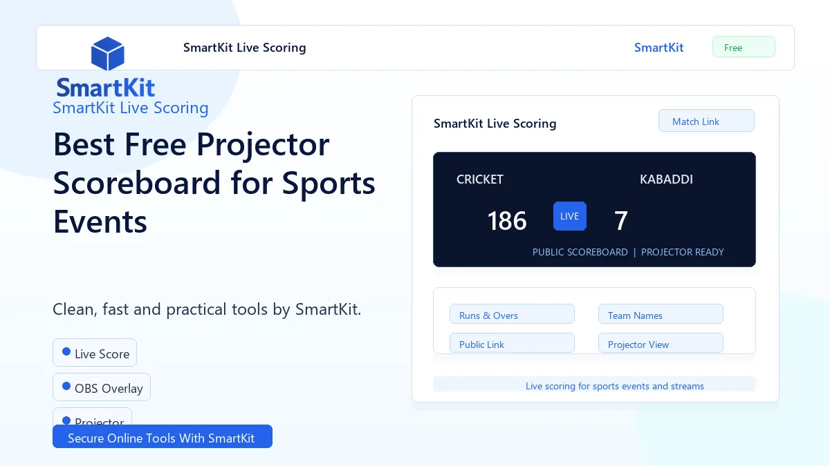 Best Free Projector Scoreboard for Sports Events