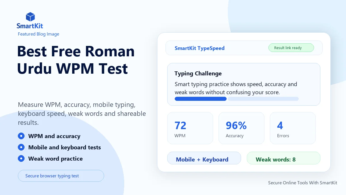 Best Free Roman Urdu WPM Test