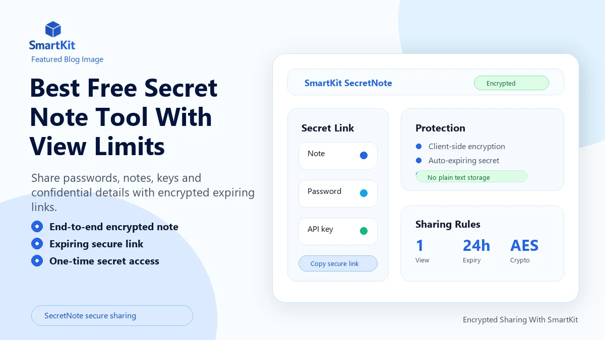 Best Free Secret Note Tool With View Limits