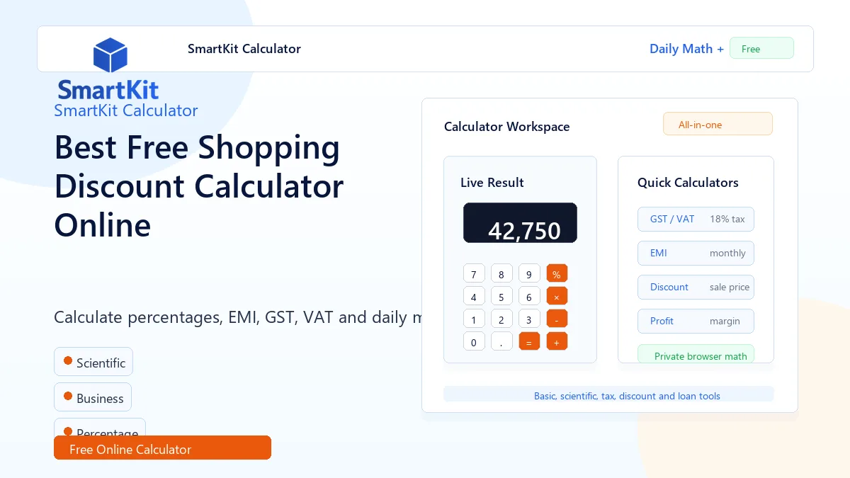 Best Free Shopping Discount Calculator Online