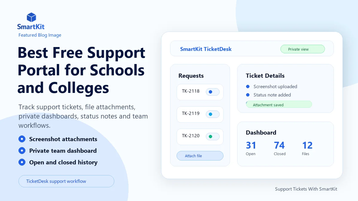Best Free Support Portal for Schools and Colleges