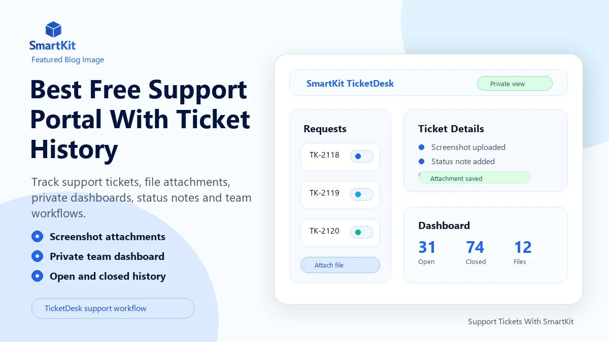 Best Free Support Portal With Ticket History