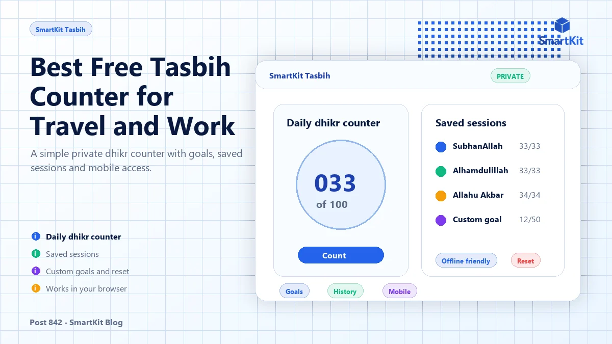 Best Free Tasbih Counter for Travel and Work