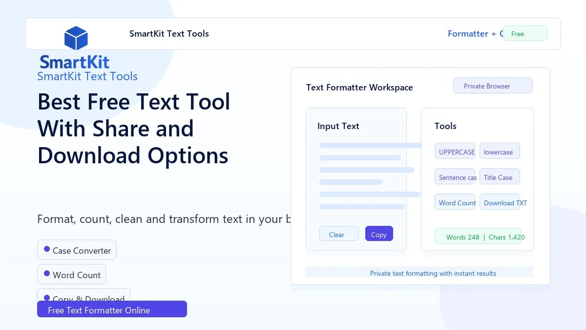Best Free Text Tool With Share and Download Options