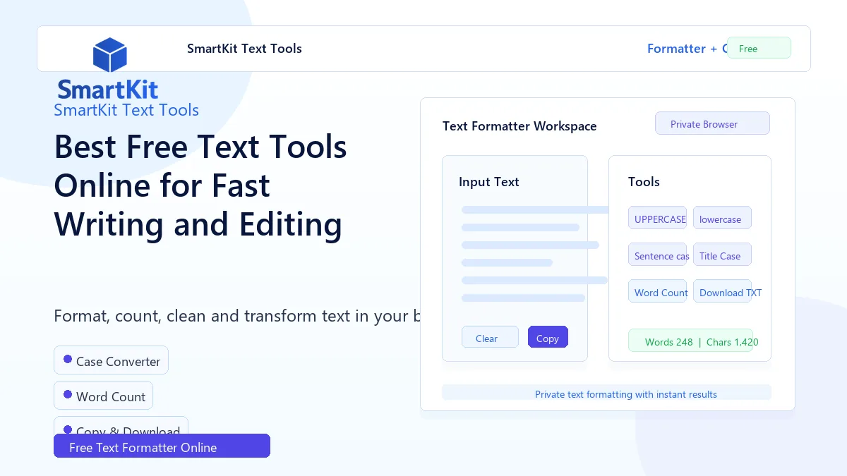 Best Free Text Tools Online for Fast Writing and Editing
