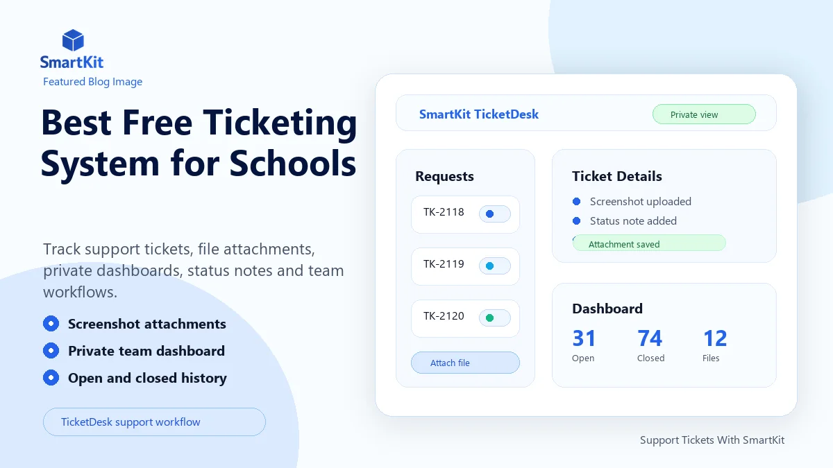 Best Free Ticketing System for Schools