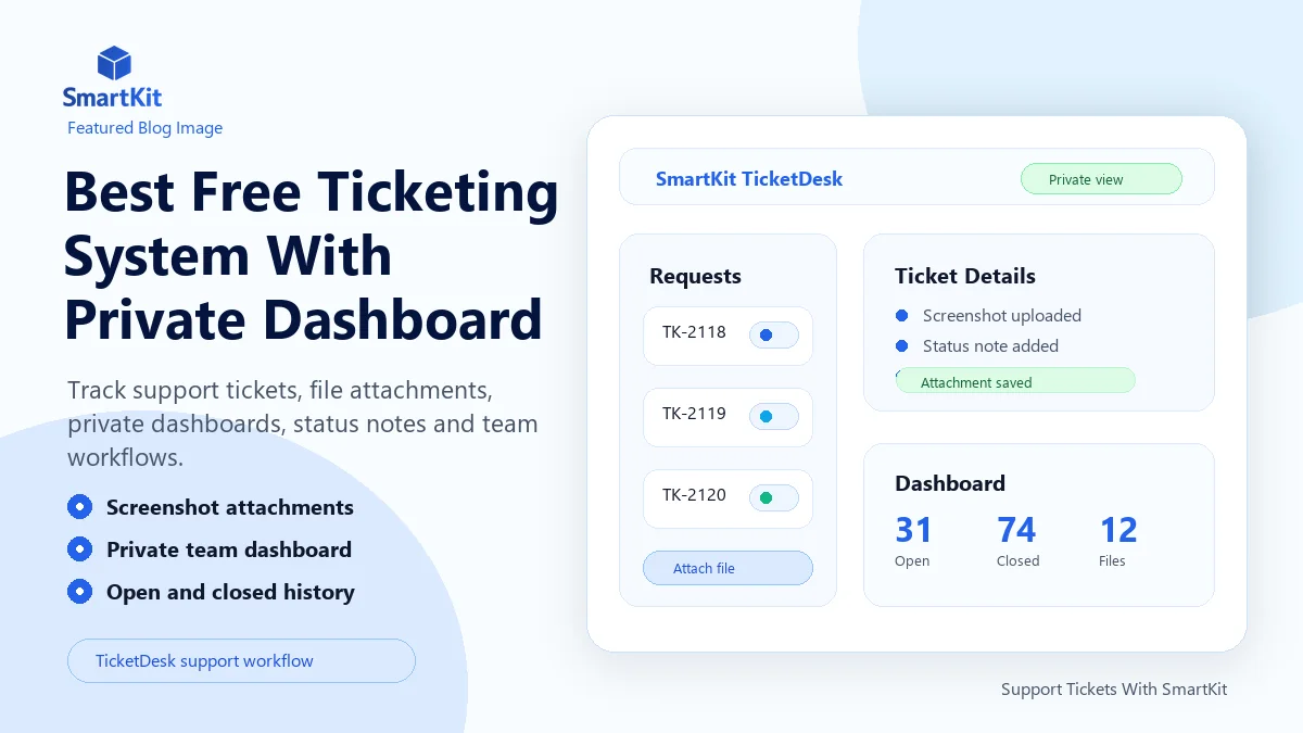 Best Free Ticketing System With Private Dashboard