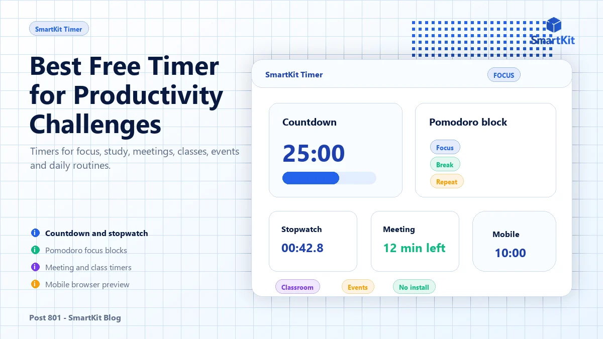 Best Free Timer for Productivity Challenges