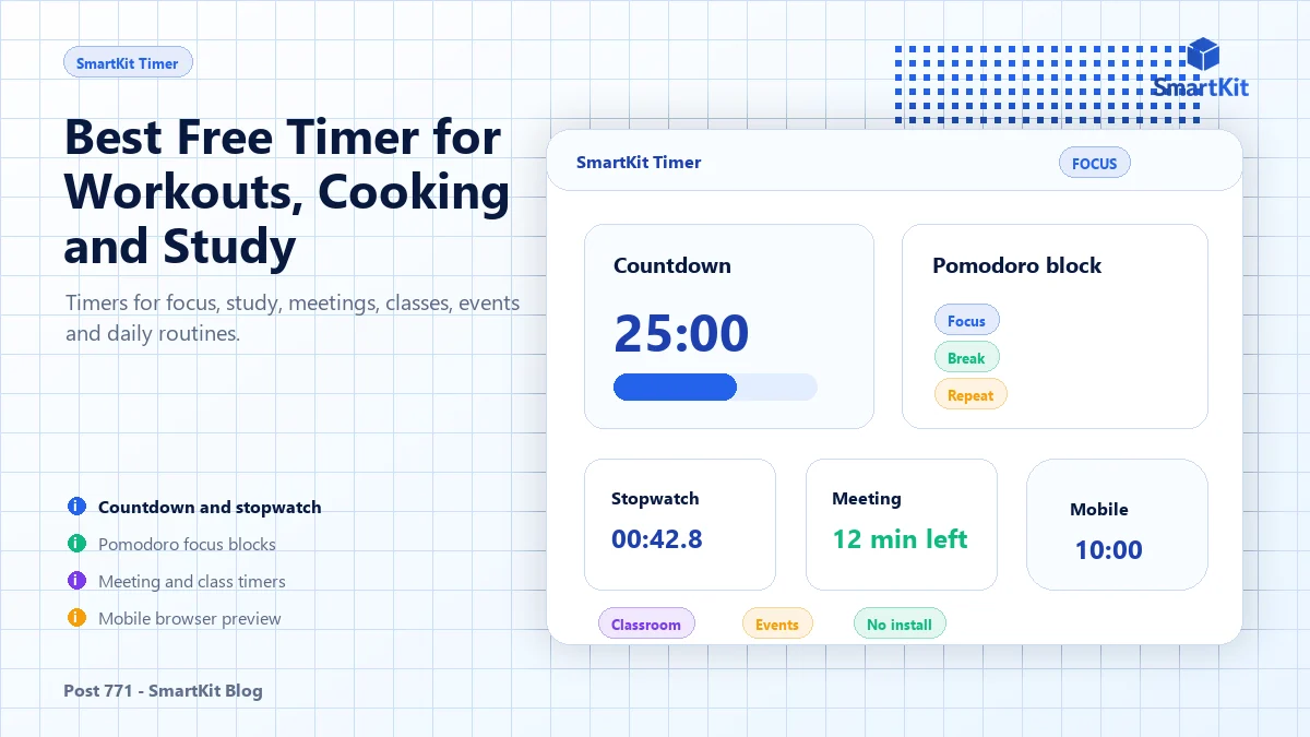 Best Free Timer for Workouts, Cooking and Study