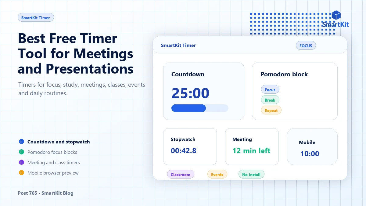 Best Free Timer Tool for Meetings and Presentations