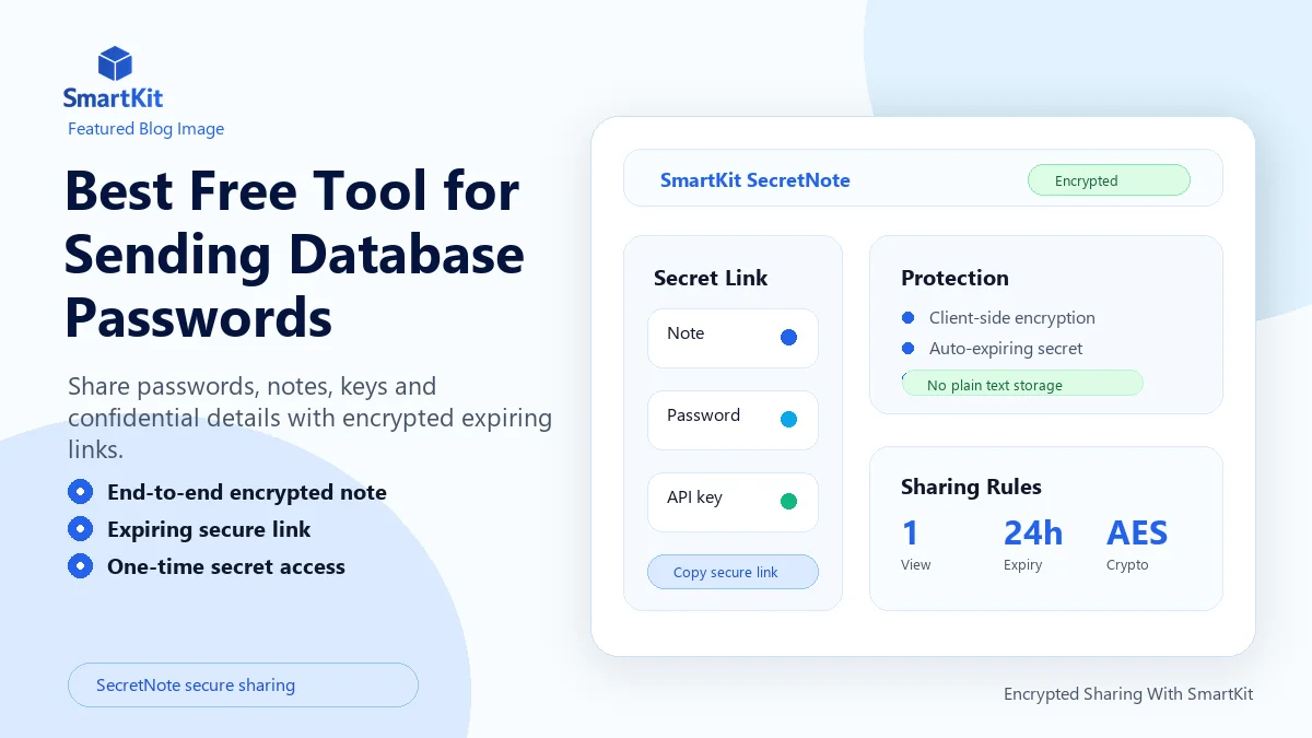 Best Free Tool for Sending Database Passwords